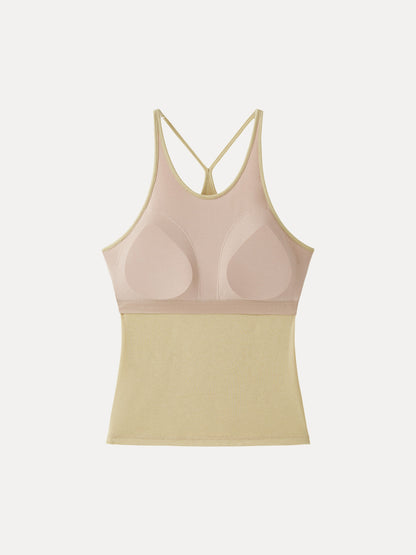 Two-Piece Cami Set with Surplice Ruched Bra Top